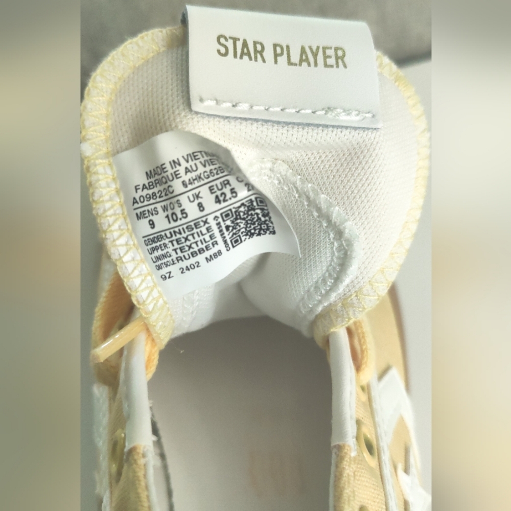 Converse Men's Star Player 76 Tonal Low Top‎ Afternoon Sun A09822Ci  Men 9W - Picture 4 of 6